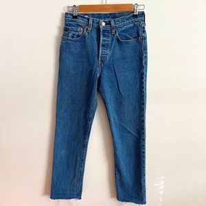 Levis Premium 501 Women's Original Cropped Size 26x27